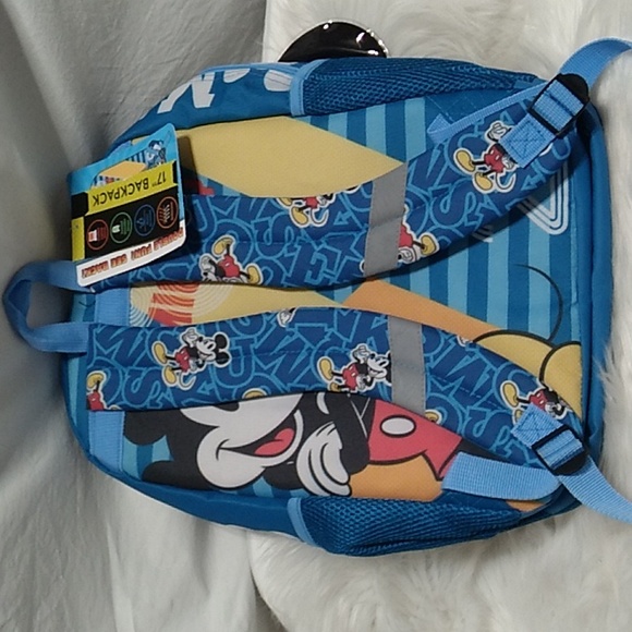 FLASH SALE! NWT Mickey Backpack W Padded Laptop Sleeve Water Resistant #47 Crate - Picture 5 of 12